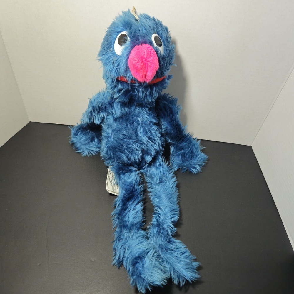 Sesame Street Muppets Grover Vintage‎ Stuffed Animal Toy Monster Hasbro Plush